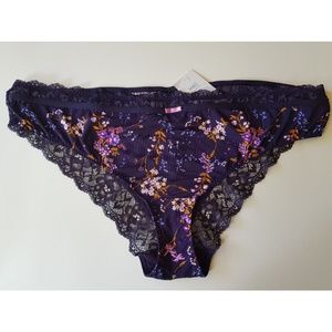 M&S Satin and Lace Brazilian Panties